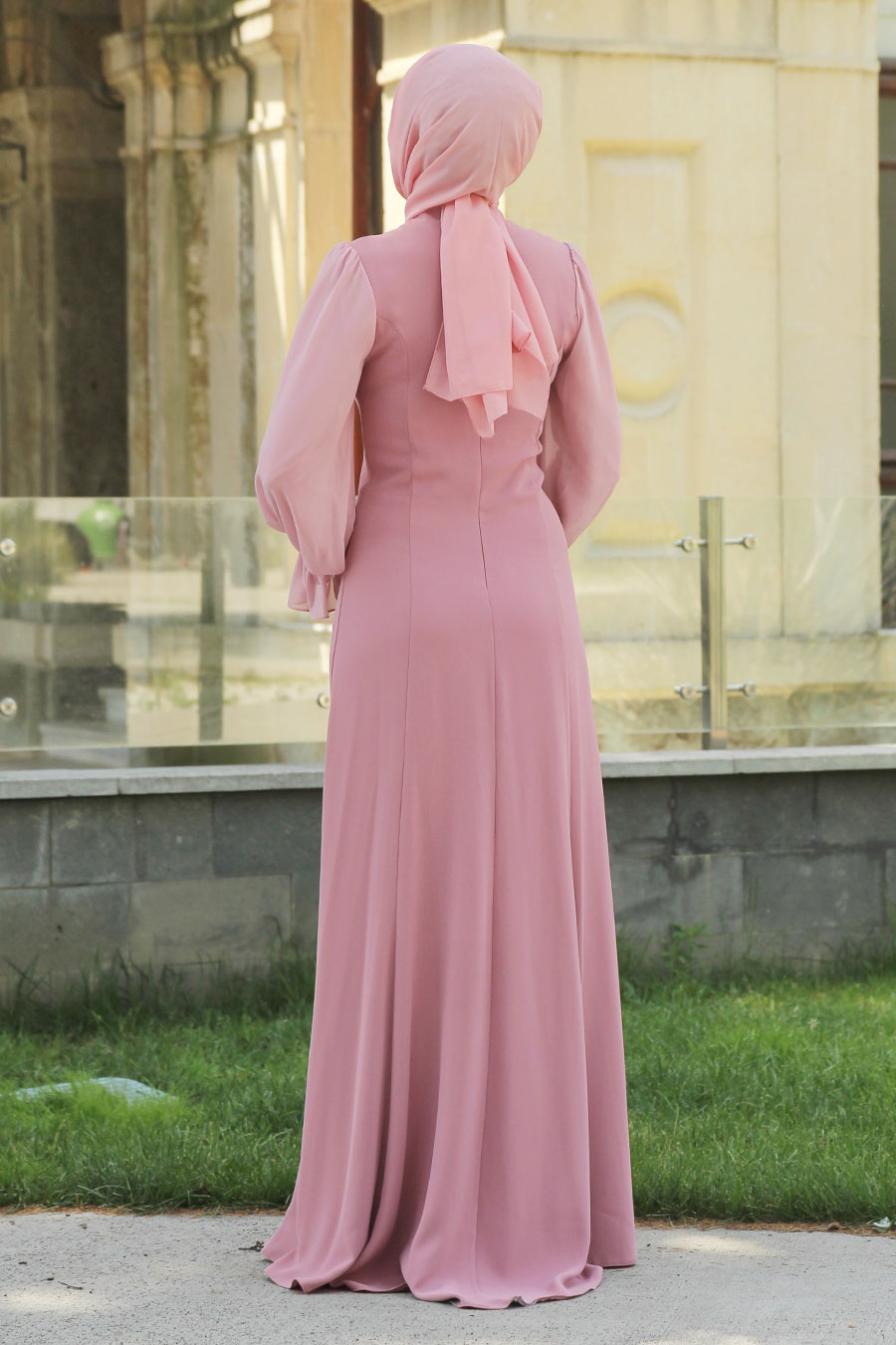 POWDER PINK EVENING DRESS 