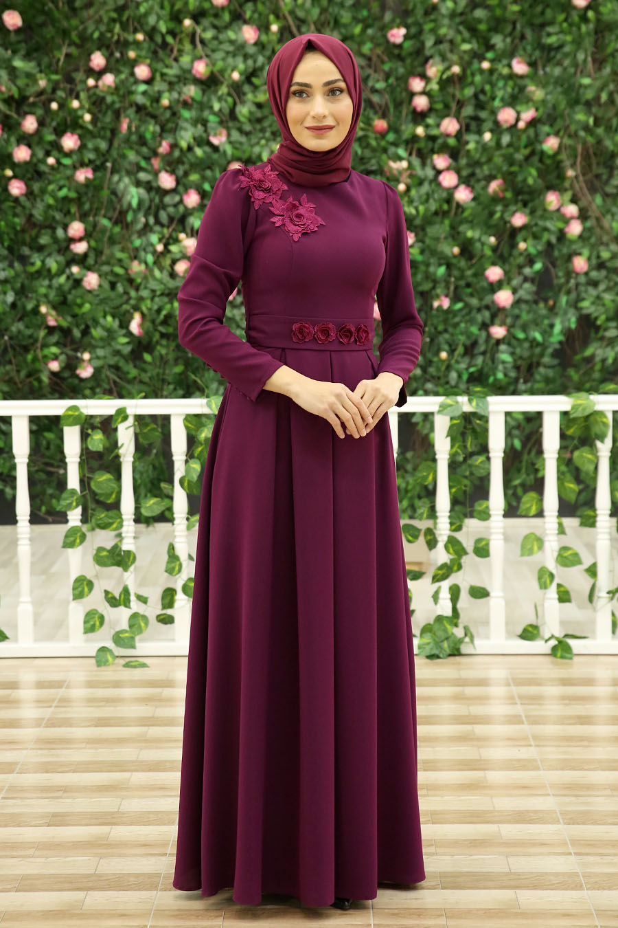 PURPLE EVENING DRESS 