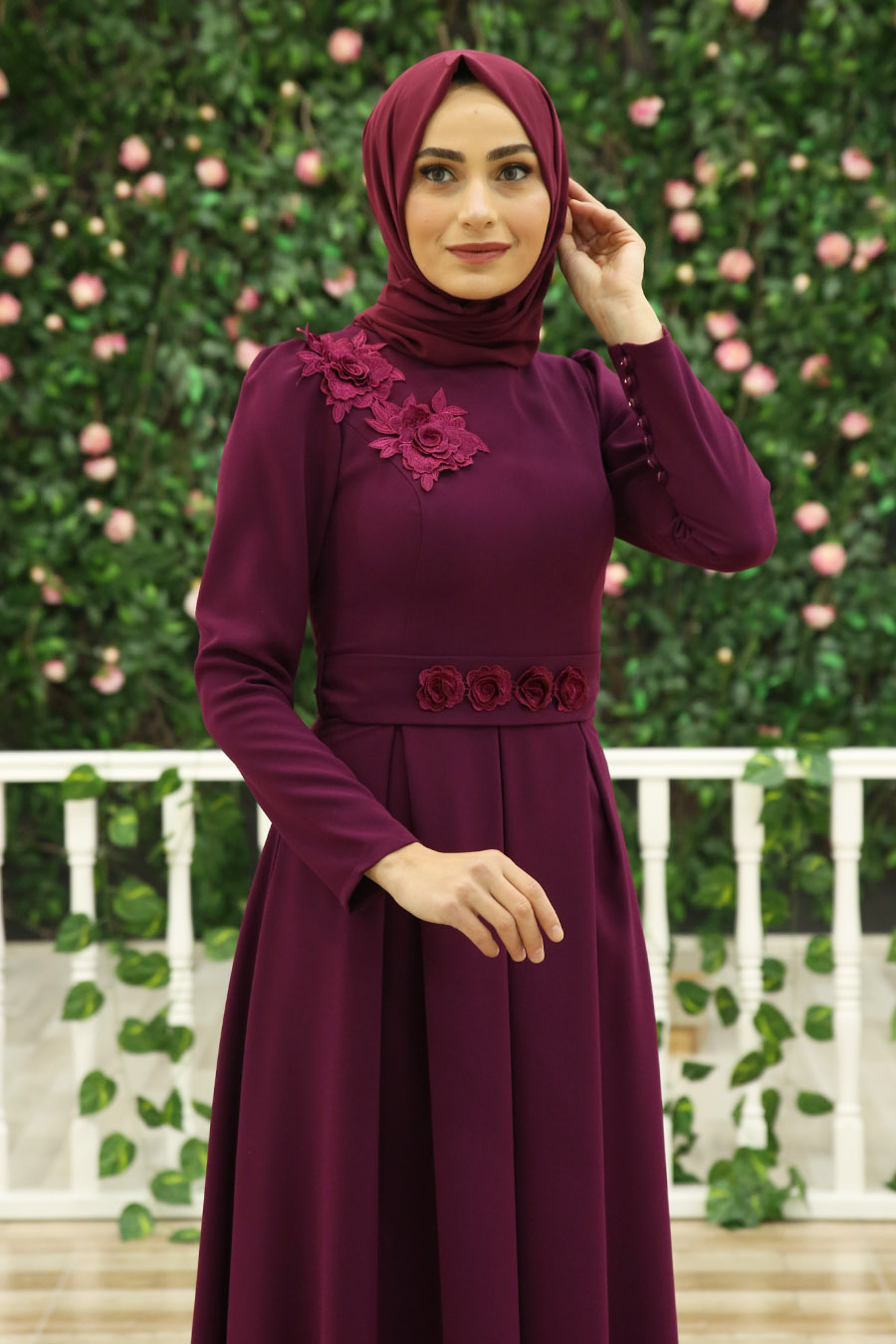 PURPLE EVENING DRESS 