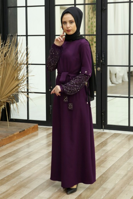 PURPLE EVENING DRESS