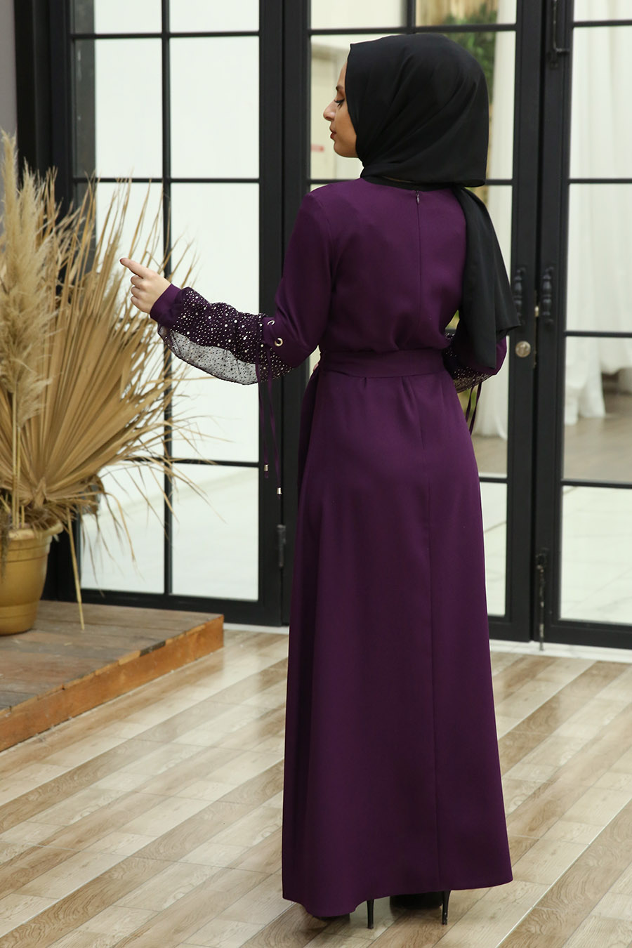 PURPLE EVENING DRESS