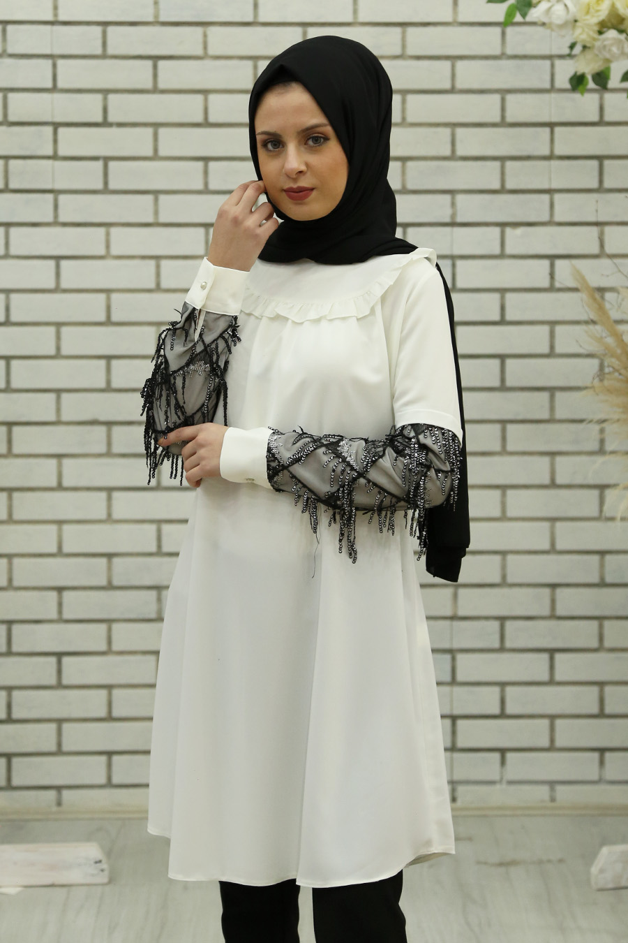 ECRU COLOR TUNIC
