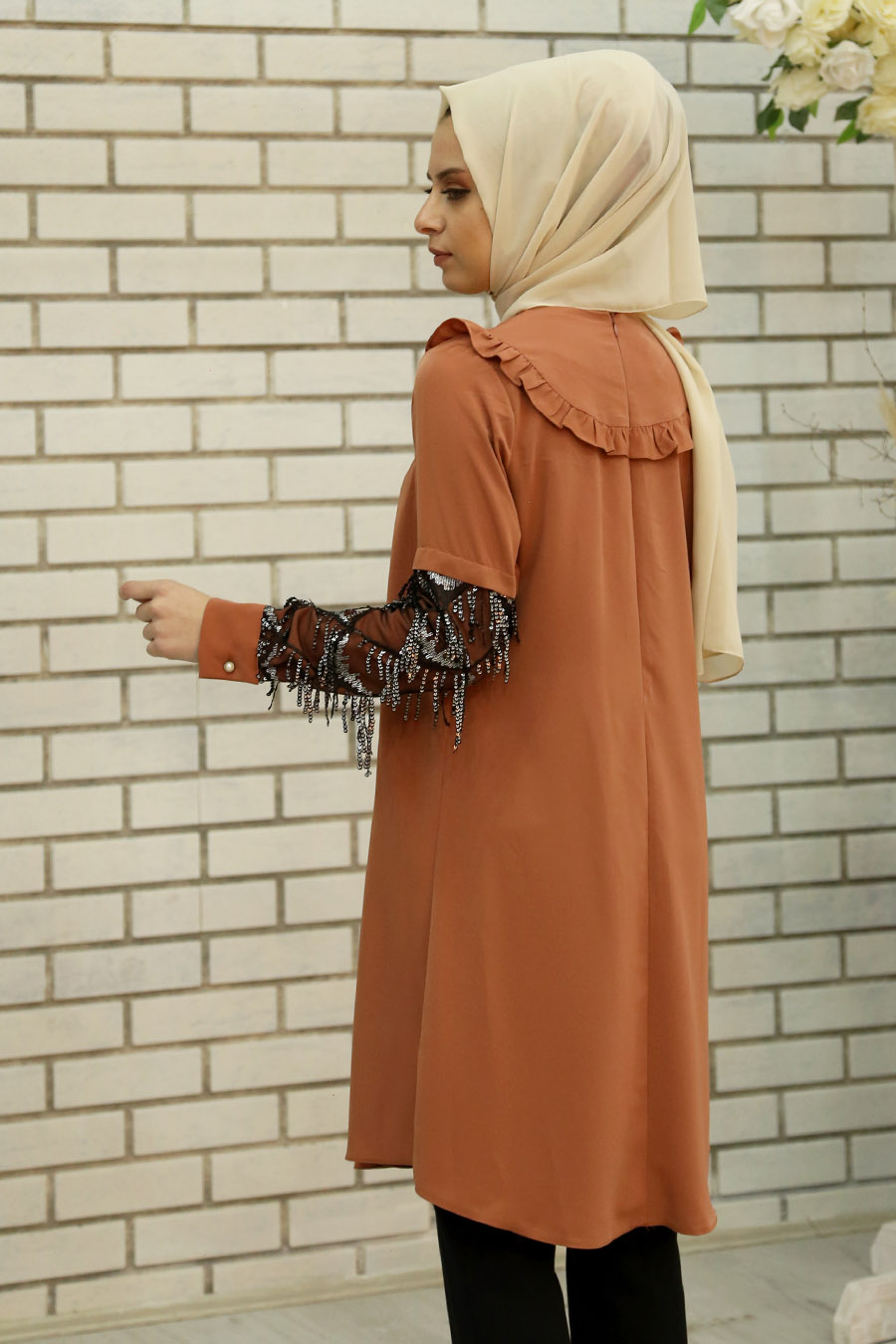 BRICK COLOR TUNIC BRICK COLOR TUNIC