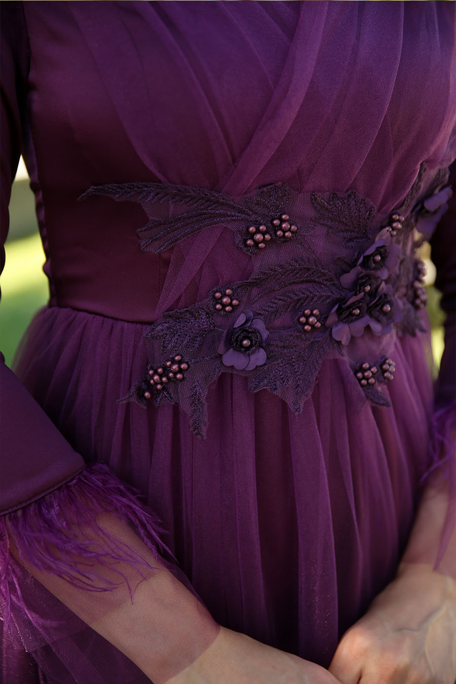 PURPLE EVENING DRESS