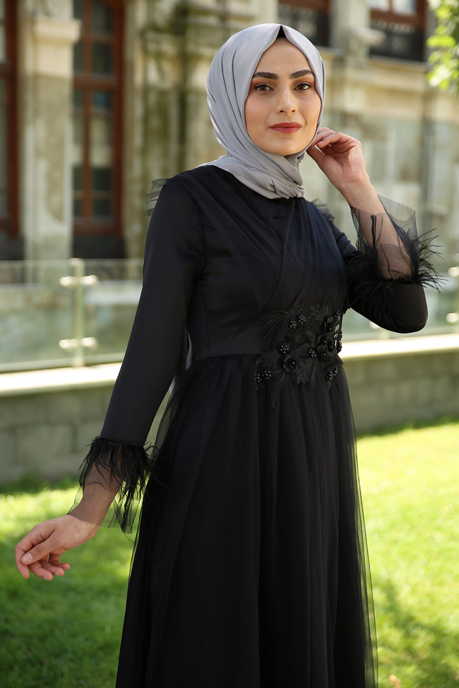 BLACK EVENING DRESS