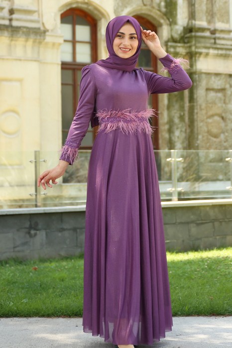 LILA EVENING DRESS
