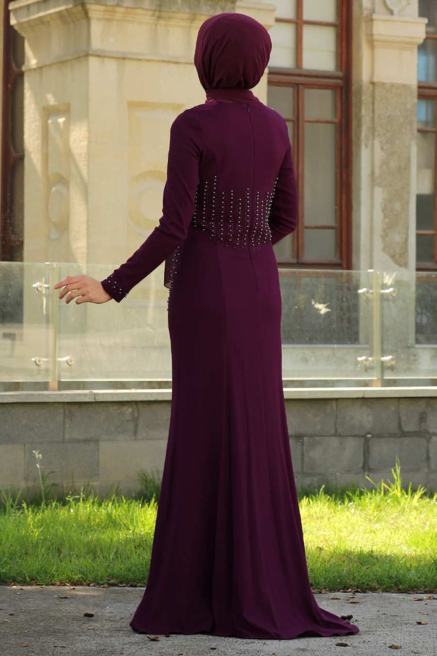 PURPLE EVENING DRESS
