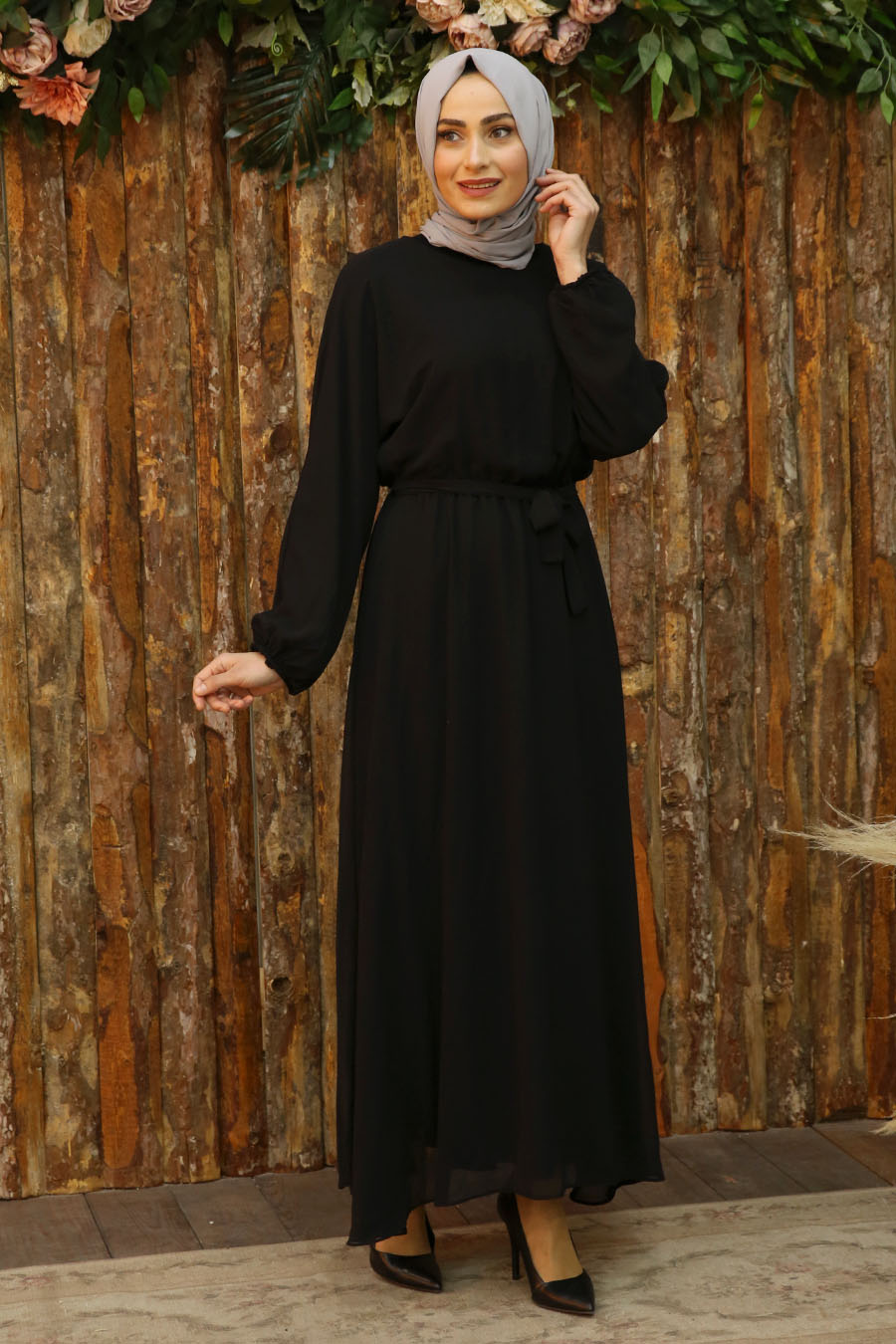 BLACK EVENING DRESS 