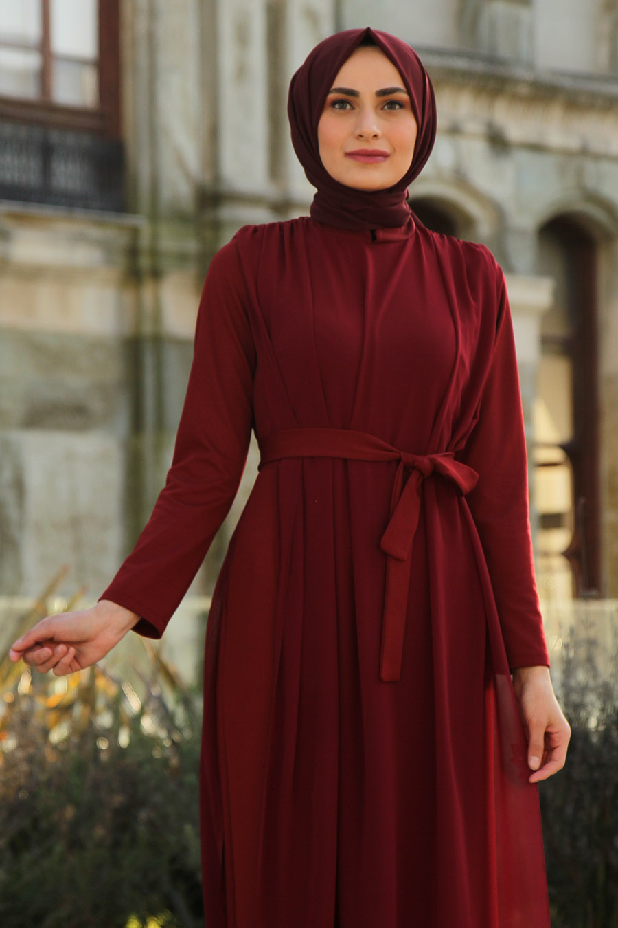 CLARET RED JUMPSUIT
