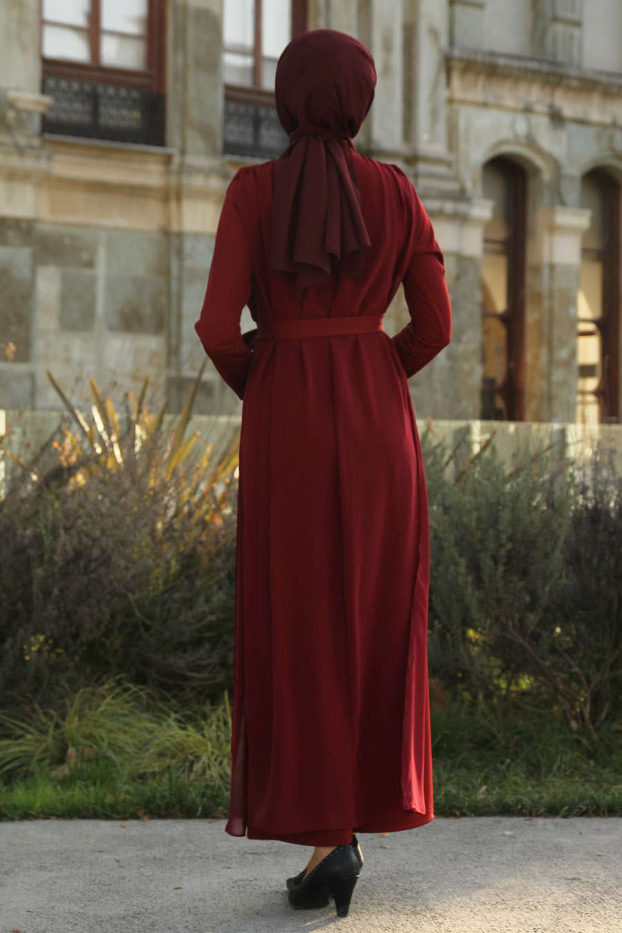 CLARET RED JUMPSUIT