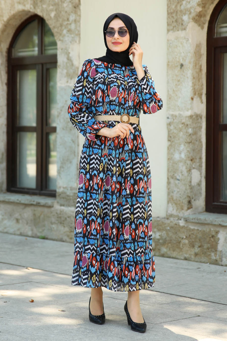PATTERNED DRESS 