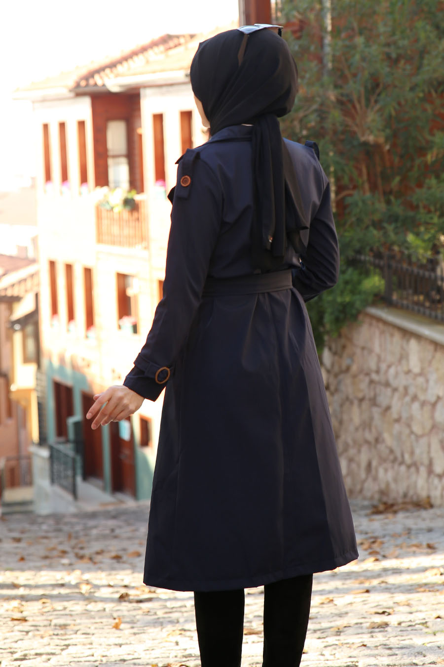 TRENCH COAT - NAVY BLUE TRENCH COAT - NAVY BLUE