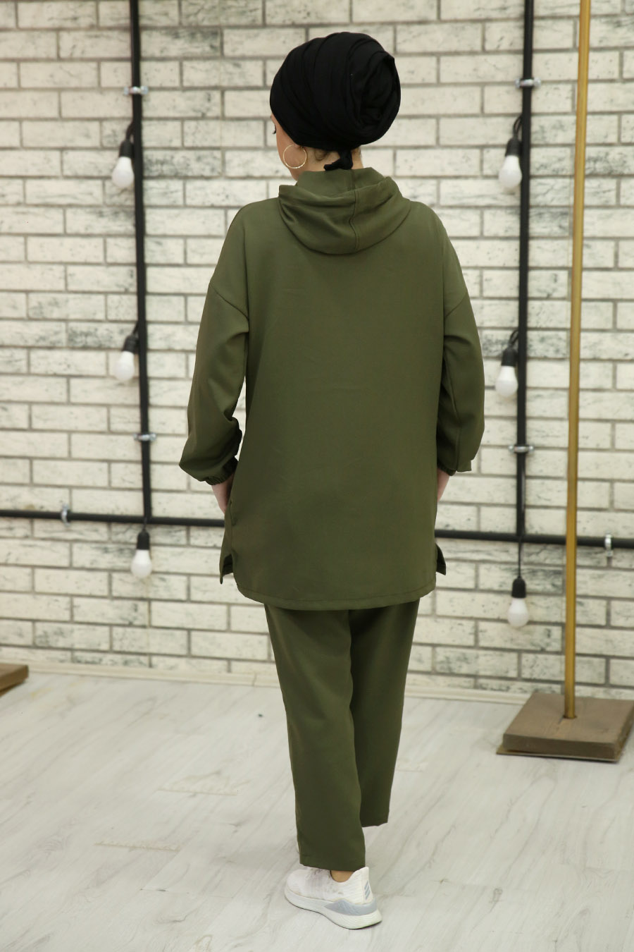 KHAKI TUNIC AND PANT SUIT 
