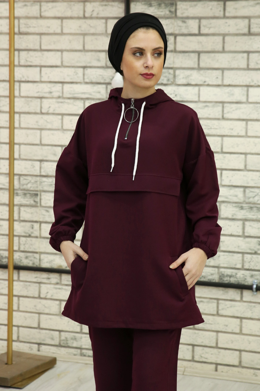 PURPLE TUNIC AND PANT SUIT 