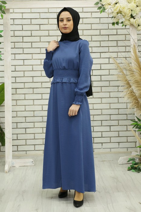 INDIGO COLOR DRESS