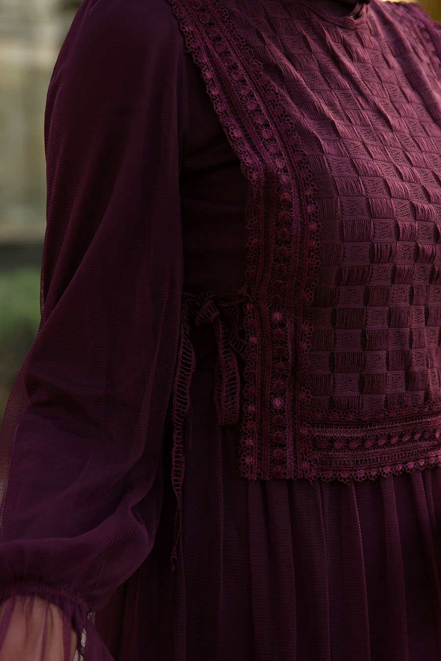 PURPLE EVENING DRESS