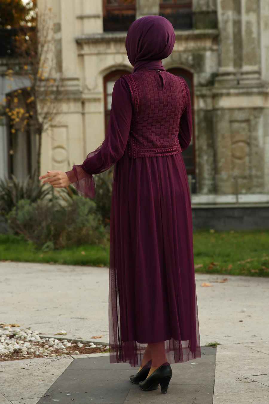 PURPLE EVENING DRESS