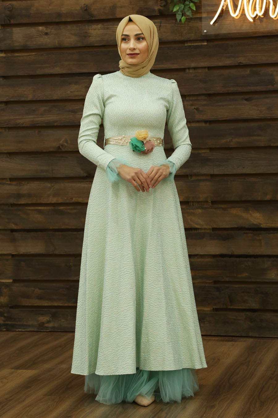 MINT EVENING DRESS 
