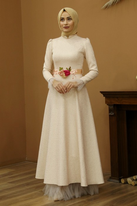 POWDER PINK EVENING DRESS 