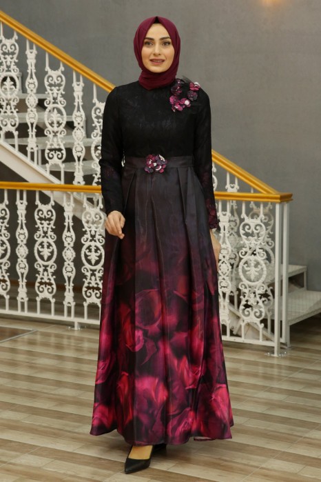 FUSCHA EVENING DRESS 