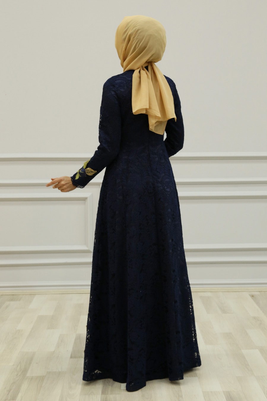NAVY BLUE EVENING DRESS 