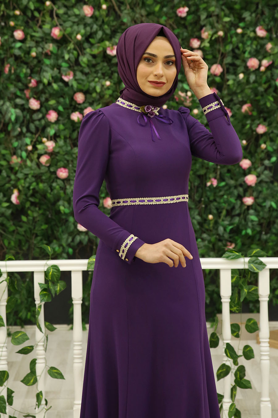PURPLE EVENING DRESS 