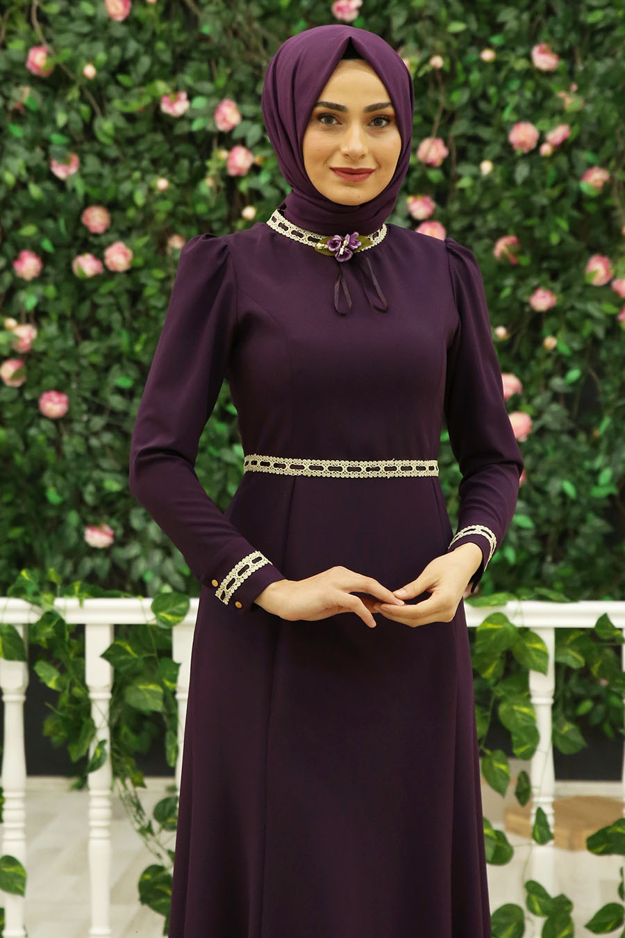 PLUM EVENING DRESS 