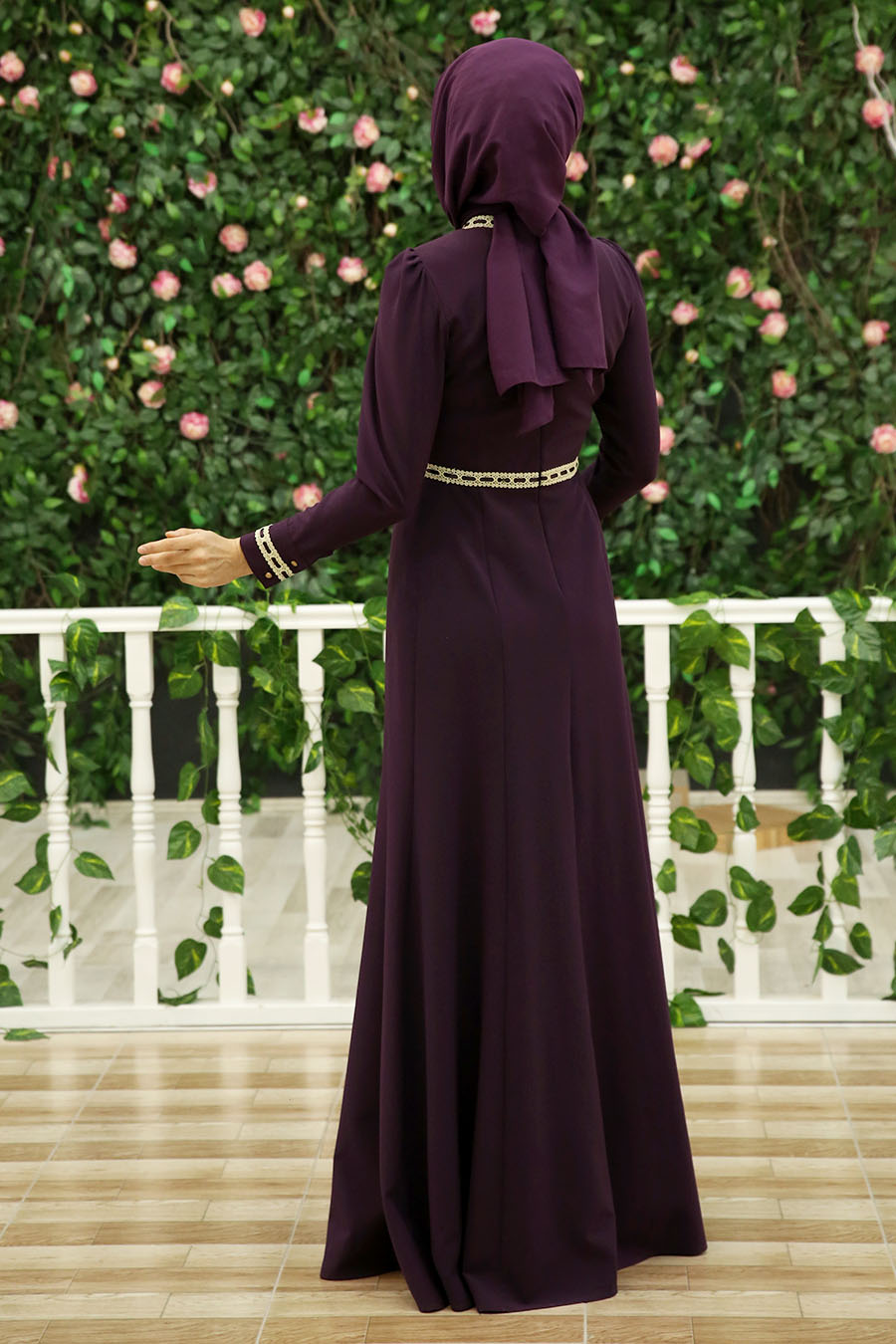 PLUM EVENING DRESS 