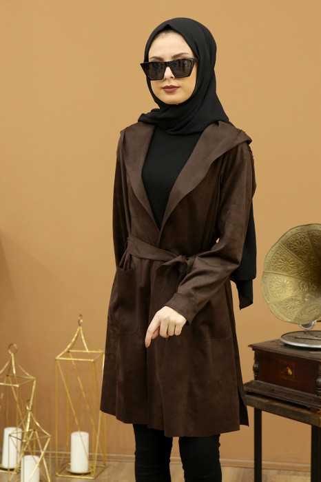 BROWN COLOR COAT