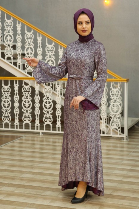 PLUM EVENING DRESS