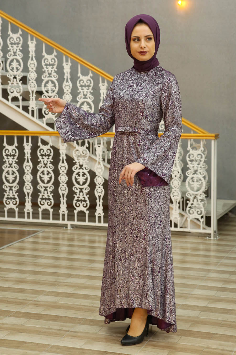 PLUM EVENING DRESS