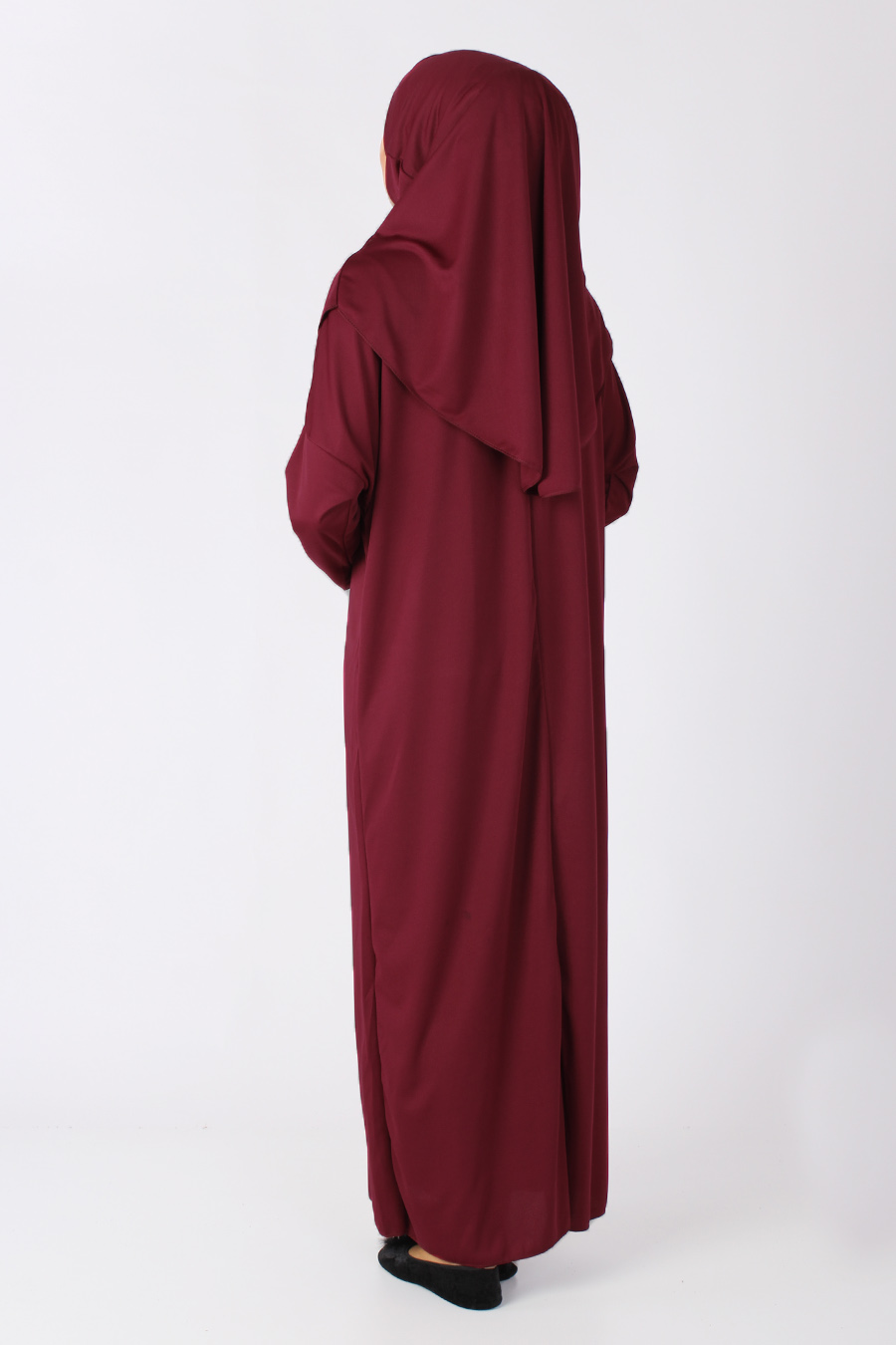 CLARET RED PRATICAL PRAYER DRESS CLARET RED PRATICAL PRAYER DRESS