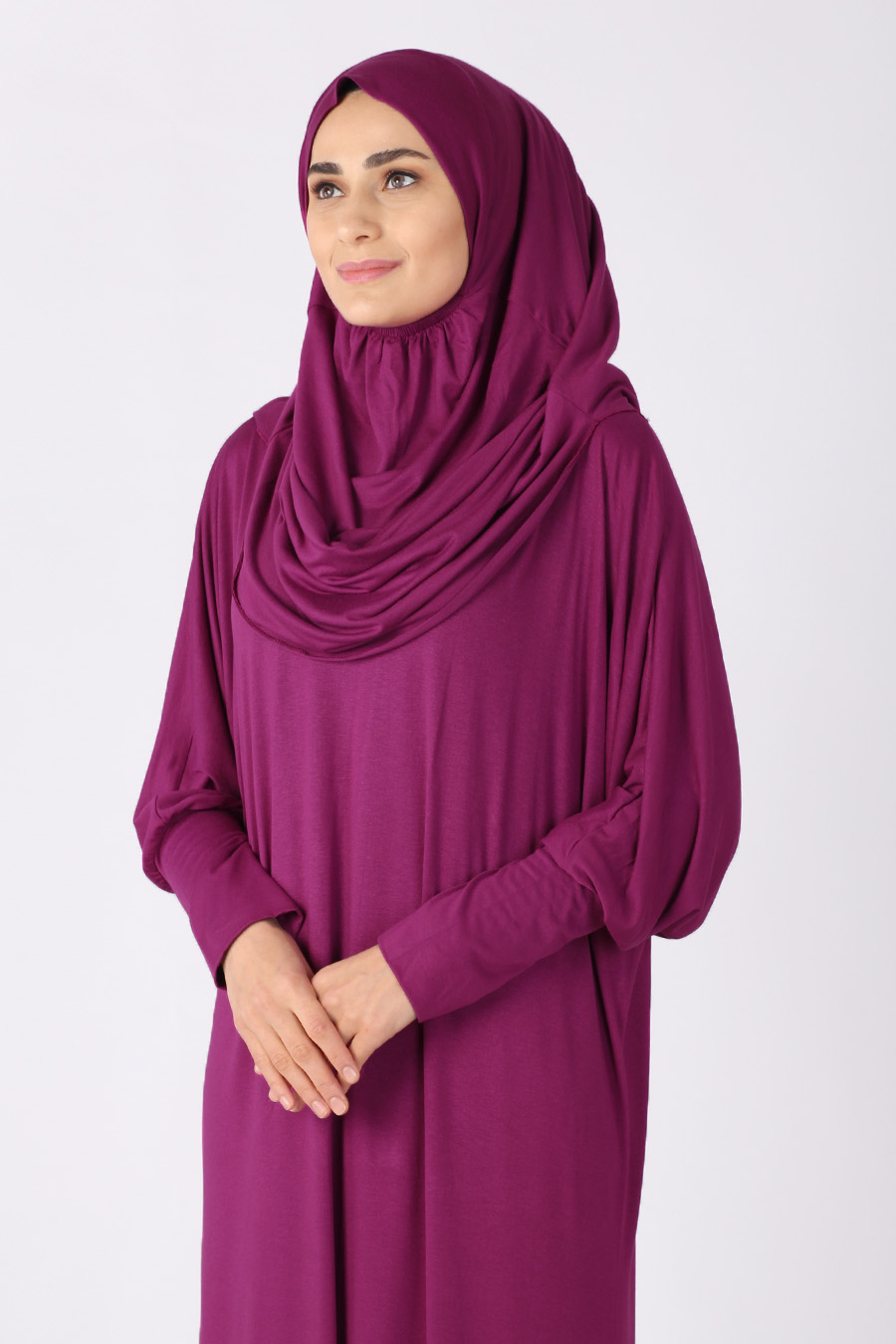 FUCHSIA PRATICAL PRAYER DRESS FUCHSIA PRATICAL PRAYER DRESS