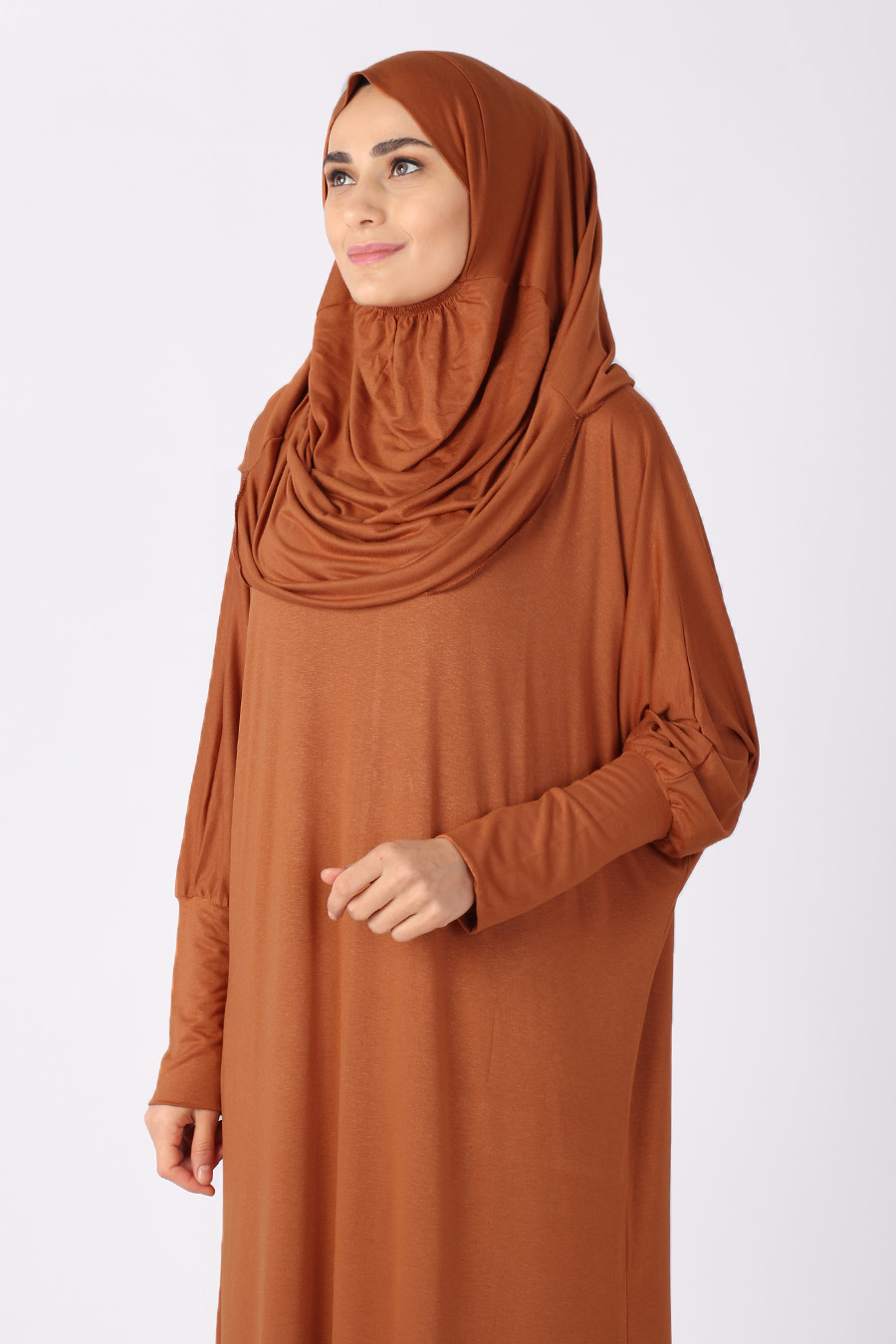 BRICK COLOR PRATICAL PRAYER DRESS BRICK COLOR PRATICAL PRAYER DRESS