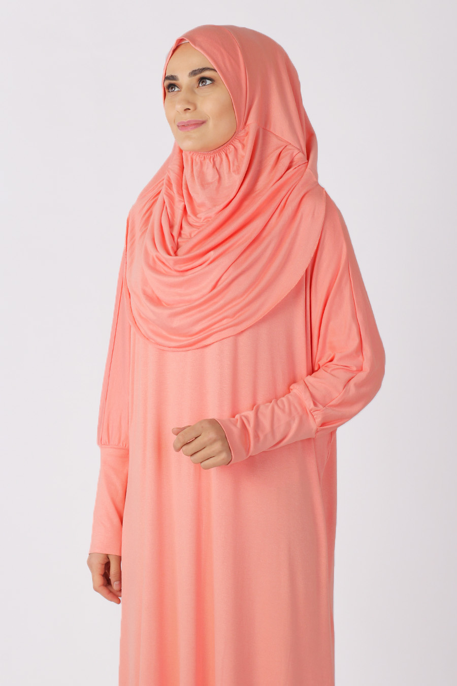 SALMON COLOR PRATICAL PRAYER DRESS