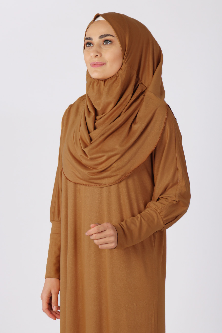 TAN COLOR PRATICAL PRAYER DRESS TAN COLOR PRATICAL PRAYER DRESS