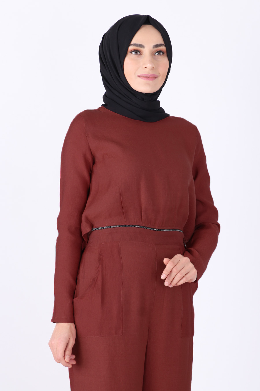 BRICK COLOR JUMPSUIT BRICK COLOR JUMPSUIT