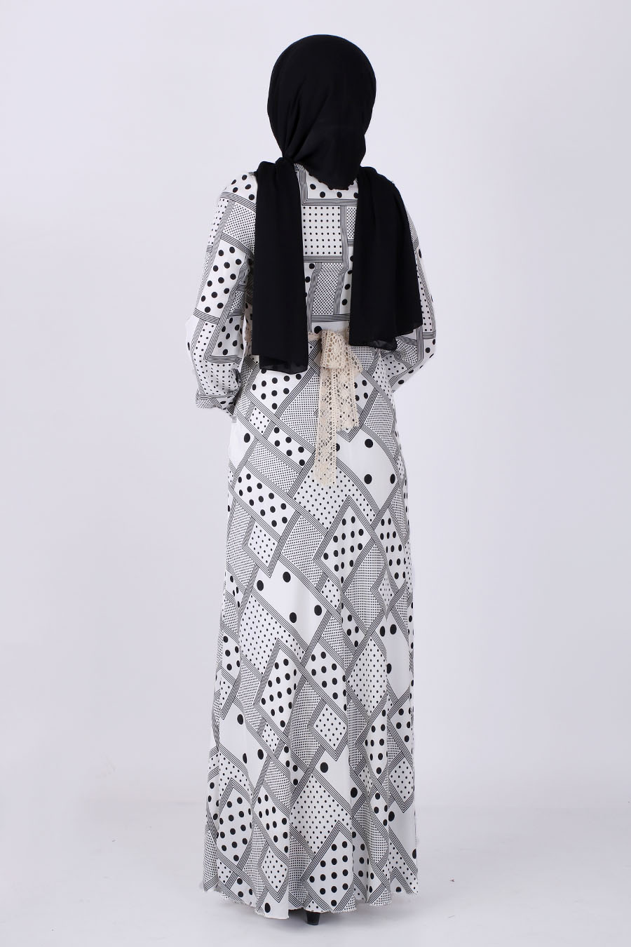 PATTERNED WHITE DRESS PATTERNED WHITE DRESS