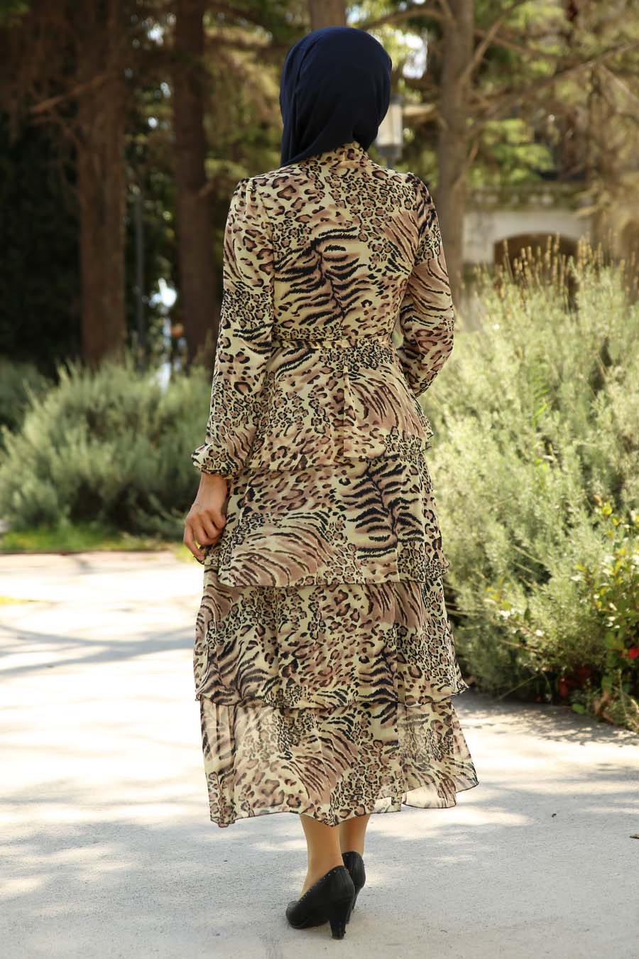 LEOPAR PATTERNED DRESS 