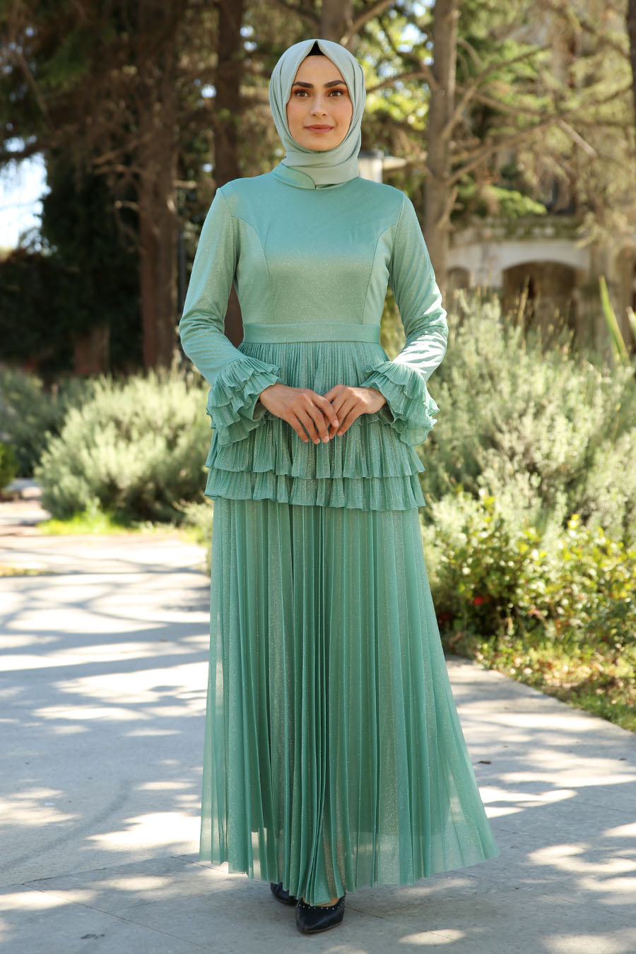 BRIGT MINT EVENING DRESS 