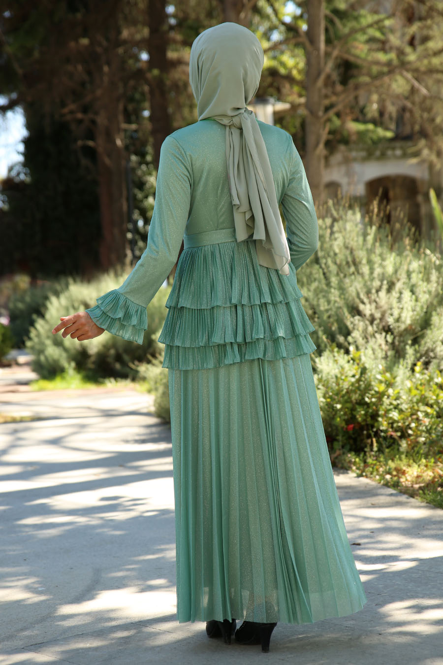 BRIGT MINT EVENING DRESS 