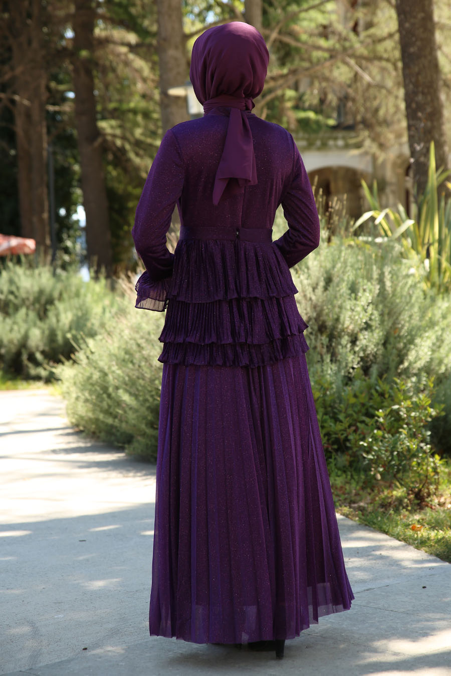 BRIGT PURPLE EVENING DRESS 