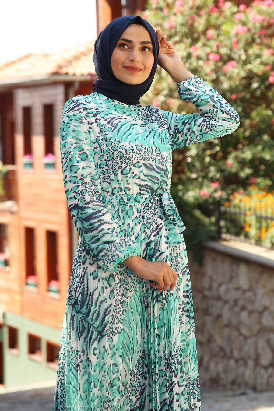 PATTERNED MINT DRESS 