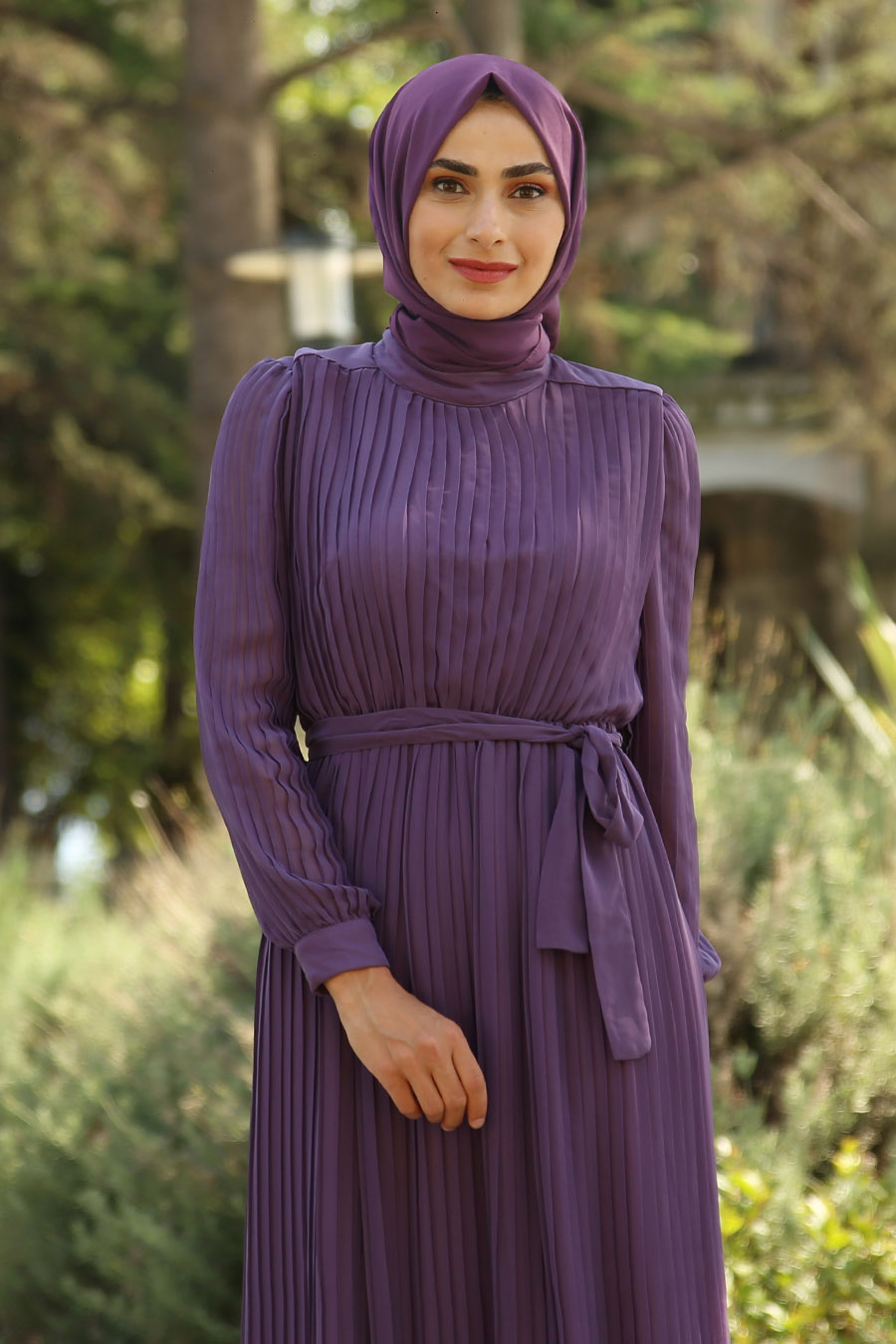 PLEATED LILA DRESS  PLEATED LILA DRESS