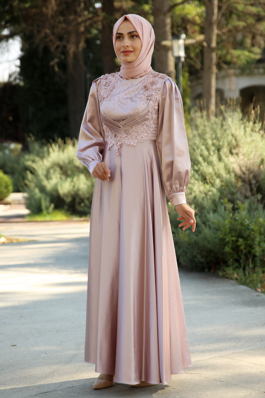 POWDER PINK EVENING DRESS 