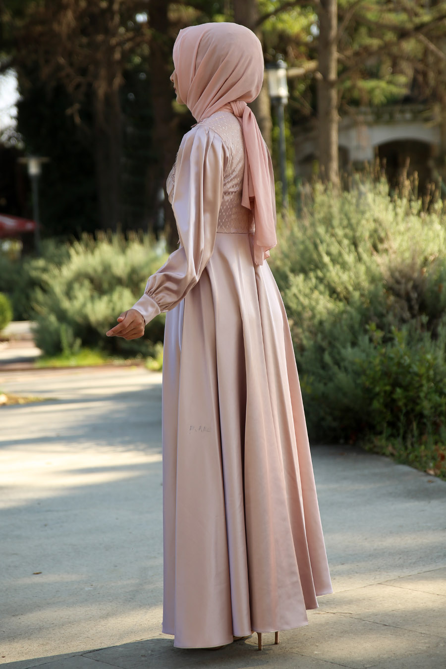 POWDER PINK EVENING DRESS 