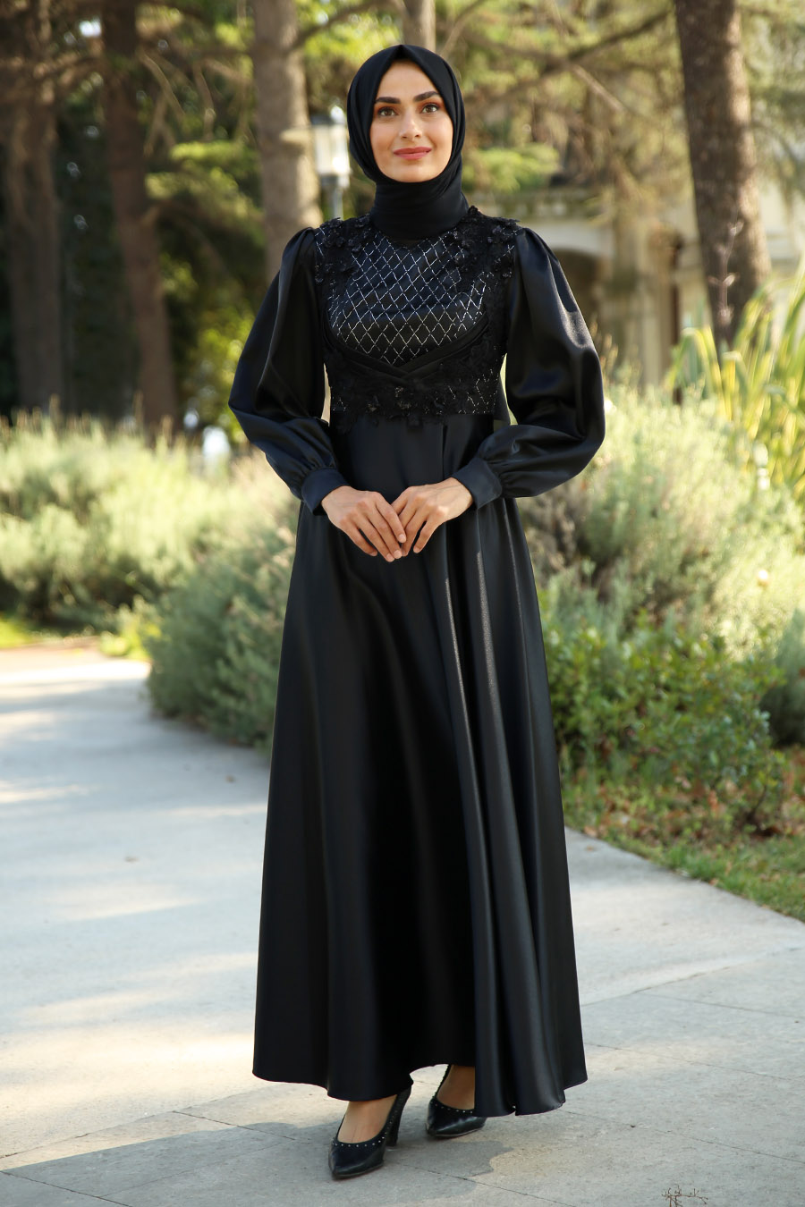 BLACK EVENING DRESS