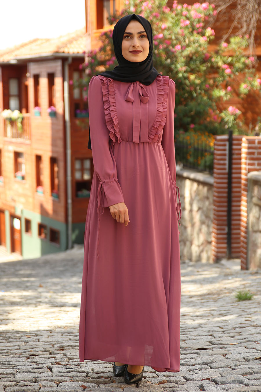 ROSE COLOR DRESS