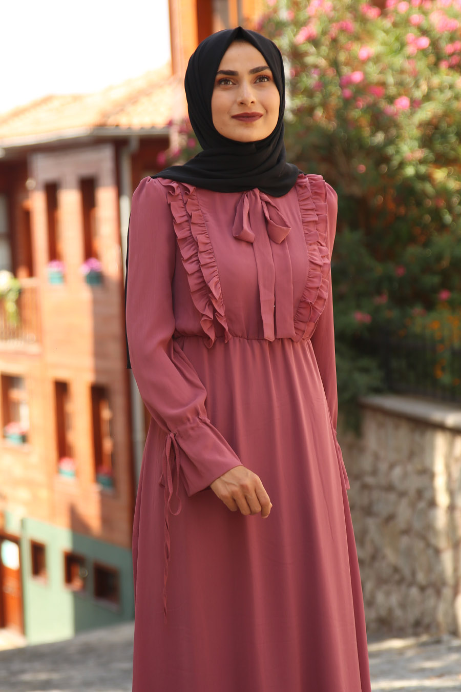 ROSE COLOR DRESS