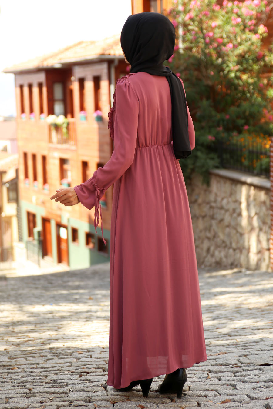 ROSE COLOR DRESS